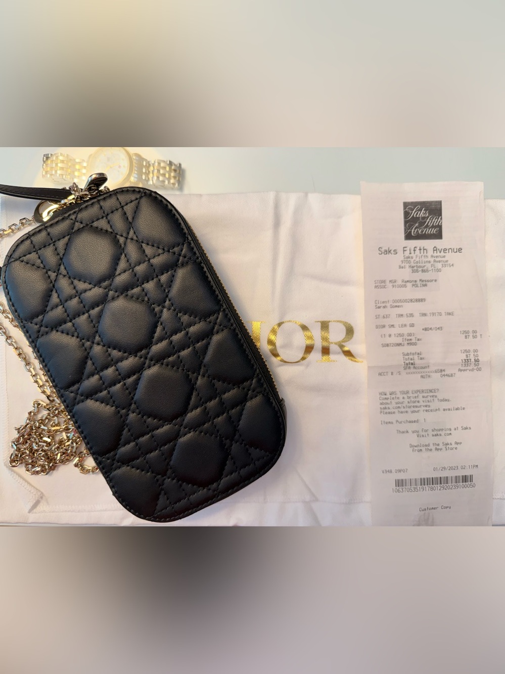 Dior Phone Holder